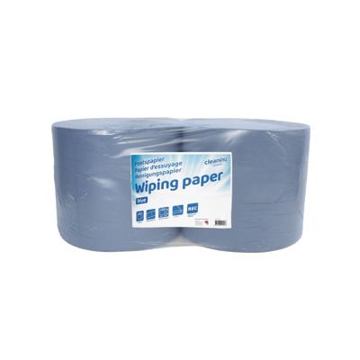 Poetspapier Cleaninq industrie 2-laags 26cmx380m blauw