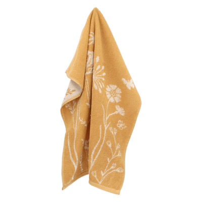 Bunzlau Castle - Handdoek 53x60cm Wild Flowers geel (GOTS)