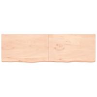 VidaXL Wastafelblad 200x60x(2-6) cm onbehandeld massief hout - thumbnail