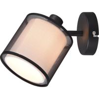LED Wandspot Mat Zwart - Moderne Wandverlichting - E14 Fitting - 1-Lichts - thumbnail