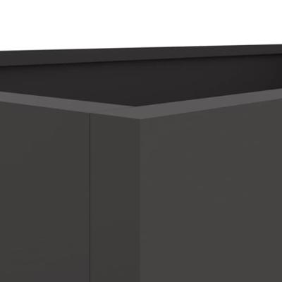 VidaXL Plantenbak 62x40x39 cm staal zwart VidaXL Plantenbak 62x40x39 cm staal zwart