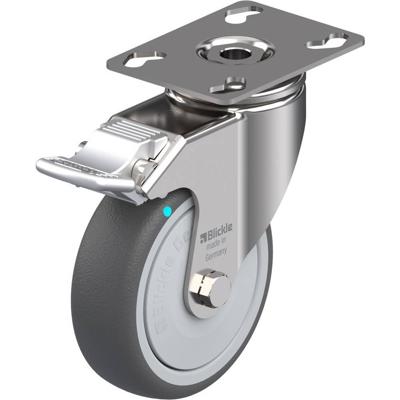 Blickle LKPXA-PATH 101KFD-FI Zwenkwiel met rem Wieldiameter: 100 mm Draagvermogen (max.): 120 kg 1 stuk(s)