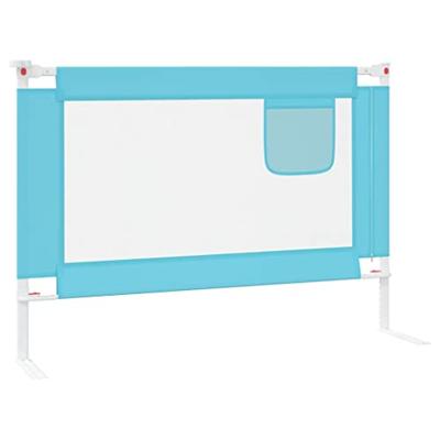 VidaXL Bedhekje peuter 90x25 cm stof blauw - thumbnail