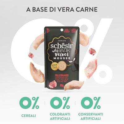Schesir ad velvet kat kip&rund 12x80 gr - Malanico - thumbnail