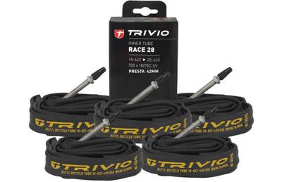 Trivio - Binnenband Racefiets 700X18/25C SV 42MM Presta 5 stuks voordeelpakket