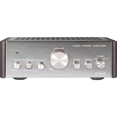 Renkforce E-SA9 Stereoversterker 2 x 12 W Zilver (metallic), Donkerbruin Renkforce E-SA9 Stereoversterker 2 x 12 W Zilver (metallic), Donkerbruin