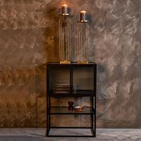 Dutchbone Opbergkast 'Boli' Glas en metaal, 90 x 60cm - thumbnail