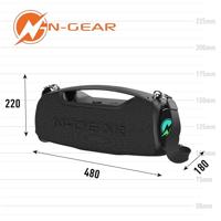 N-GEAR NRG500 - Bluetooth Speaker - Partybox met Verlichting & Microfoon - IPX5 Waterdicht - Zwart - thumbnail