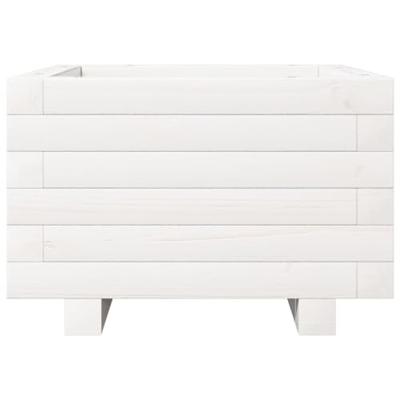 Plantenbak 40x40x26,5 cm massief grenenhout wit Plantenbak 40x40x26,5 cm massief grenenhout wit