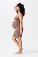 Noppies Niru Naadloze Sensil Zwangerschapsshort Hoog Lange Pijp Deep Taupe - thumbnail
