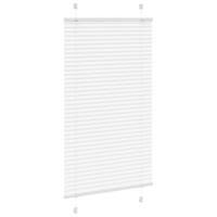 Pliss rolgordijn 75x100 cm stofbreedte 74,4 cm polyester wit - thumbnail