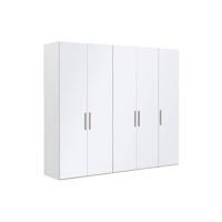 Goossens Kledingkast Easy Storage Ddk, Kledingkast 253 cm breed, 220 cm hoog, 5x glas draaideur - thumbnail