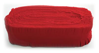 Rode crepe papier slinger 24mtr