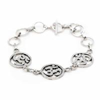 Armband OHM Bedels Zilverkleurig (18 cm) - thumbnail