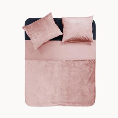Sleeptime Velvet Piping Soft Pink 140 x 220 cm