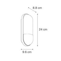 QAZQA Moderne buiten wandlamp zwart IP54 - Stockholm - thumbnail