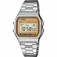 Casio A158WEA-9EF Horloge Classic digitaal staal zilver-en goudkleurig - thumbnail