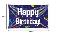 Gevelvlag &apos;Happy Birthday&apos; Confetti - thumbnail
