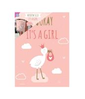 Raambord &apos;Hooray Baby Girl&apos; (60x45cm) - thumbnail