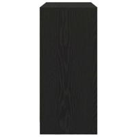 Dressoir met lade 80x34x76 cm spaanplaat zwart eikenkleurig - thumbnail