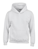 Gildan G18500K Heavy Blend™ Youth Hooded Sweatshirt - White - XL (176) - thumbnail