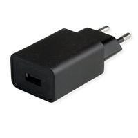 VALUE USB-oplader met eurostekker, 1-poort (Type A), 12W - thumbnail