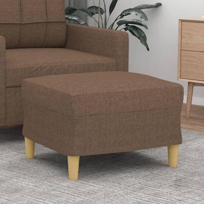 Voetenbank 60x50x41 cm stof bruin