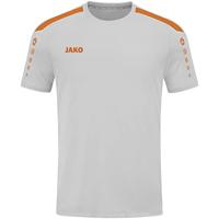 JAKO 4223D Shirt Power Km Dames - Zachtgrijs/Fluo Oranje - 36 - thumbnail