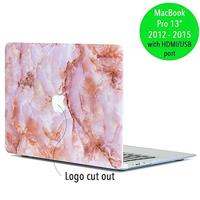 Lunso MacBook Pro 13 inch (2012-2015) cover hoes - case - Marble Finley - thumbnail