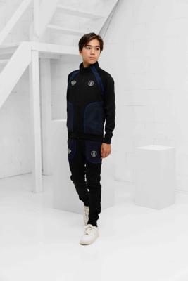 Black Bananas Tear Trainingspak Kids Zwart - Maat 164 - Kleur: ZwartBlauw | Soccerfanshop