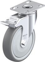 Blickle LKPA-TPA 126KF-FI Zwenkwiel met rem Wieldiameter: 125 mm Draagvermogen (max.): 120 kg 1 stuk(s) - thumbnail