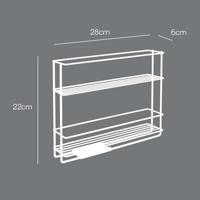 Metaltex Space Saver Smart Kitchen Uitschuifbaar Kruidenrek 6x28x22 cm Zilver - thumbnail