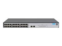 Hewlett Packard Enterprise 1420-24G-2SFP - netwerkswitches (IEEE 802.1p, IEEE 802.3, IEEE 802.3ab, IEEE 802.3az, IEEE 802.3u, Beheerd, L3, Gigabit Ethernet (10/100/1000), 1U, Green, Green. y) - thumbnail