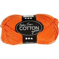 Creativ Company Katoengaren, oranje, 50gr, 170m - thumbnail