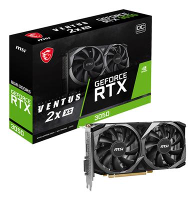 Videokaart MSI GEFORCE RTX 3050 VENTUS 2X XS 8G OC GDDR6 - thumbnail