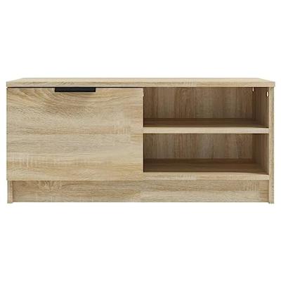 Tv-meubel 80x35x36,5 cm bewerkt hout sonoma eikenkleurig
