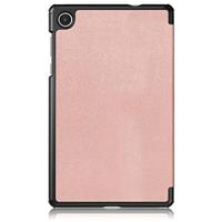 Lunso - Lenovo Tab M8 Gen 4 (8 inch) - Tri-Fold Bookcase hoes - Rose Goud - thumbnail