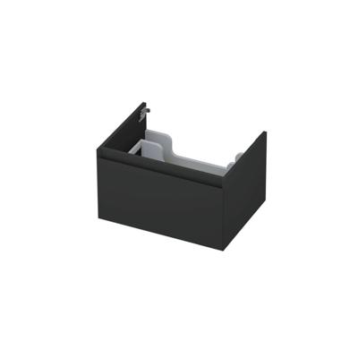 INK - Onderkast 1 Lade Greeploos Gelakt 45gr - 600x450x350 Mm - Mat Antraciet
