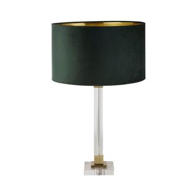 Searchlight Design tafellampScarborough goud met groene kap - EU67522GR