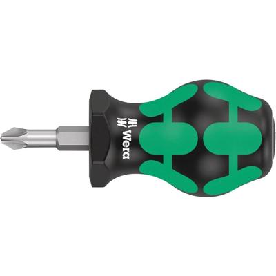 Wera 355 PZ Stubby 05008854001 Kruiskop schroevendraaier PZ 2 Koplengte: 25 mm Wera 355 PZ Stubby 05008854001 Kruiskop schroevendraaier PZ 2 Koplengte: 25 mm