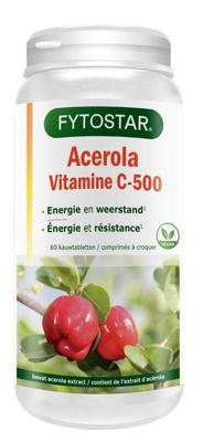 Acerola vitamine C 500 kauwtablet Acerola vitamine C 500 kauwtablet