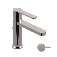 Wastafelkraan Sanimex Giulini Trekwaste Luxe 16.7 cm Mat Nikkel (Excl. Afvoerplug) - thumbnail