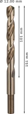 Bosch Accessories 2608585903 HSS Metaal-spiraalboor 12 mm Gezamenlijke lengte 151 mm Kobalt DIN 338 Cilinderschacht 5 stuk(s) Bosch Accessories 2608585903 HSS Metaal-spiraalboor 12 mm Gezamenlijke lengte 151 mm Kobalt DIN 338 Cilinderschacht 5 stuk(s)