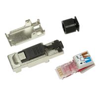 LogiLink LogiLink Cat.6A Field Terminable Plug - Netzwerkanschluss - RJ-45 (M) Op locatie monteerbare stekker, Cat.6A, afgeschermd, PrimeLine MP0040 Zwart, - thumbnail