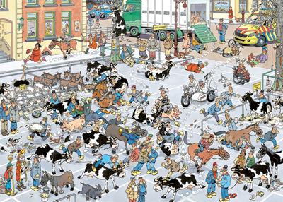 Jan van Haasteren The Cattle Market 1000 pcs Legpuzzel 1000 stuk(s) Stripfiguren Jan van Haasteren The Cattle Market 1000 pcs Legpuzzel 1000 stuk(s) Stripfiguren
