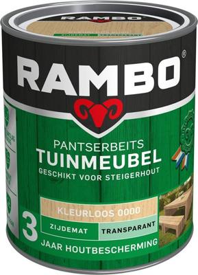 Rambo Pantserbeits Tuinmeubel Zijdemat Transparant - 750 ml Blank