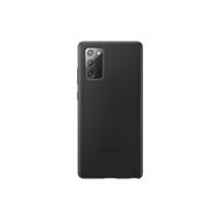 Leather Cover EF-VN980 - Achterzijde behuizing voor mobiele telefoon - leer - zwart - voor Galaxy Note20, Note20 5G - thumbnail