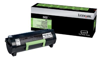 Lexmark Toner 502 Origineel Zwart 1500 bladzijden 50F2000