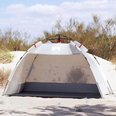 VidaXL Strandtent 2-persoons waterdicht snelontgrendeling grijs VidaXL Strandtent 2-persoons waterdicht snelontgrendeling grijs