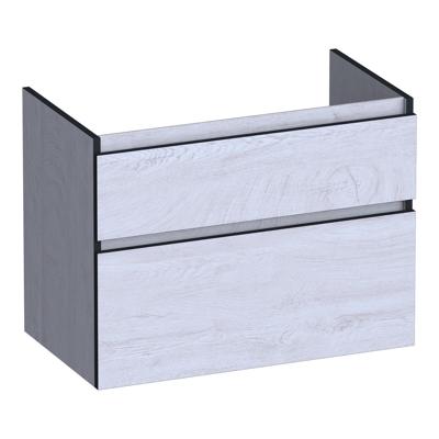 Brauer Delight Edge - Onderkast - 80 cm - met 2 Softclose Lades Greeploos en 1 Sifon Uitsparing - Forest Seashell